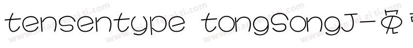 tensentype tongSongJ字体转换